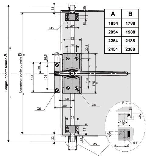 Espagnolette fastener 219