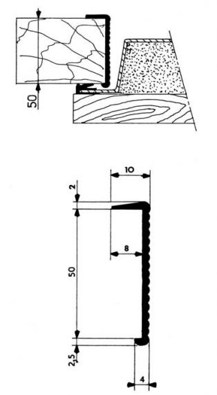 Rigid pvc profile 132