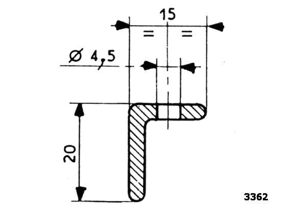 Fixing strip 3362