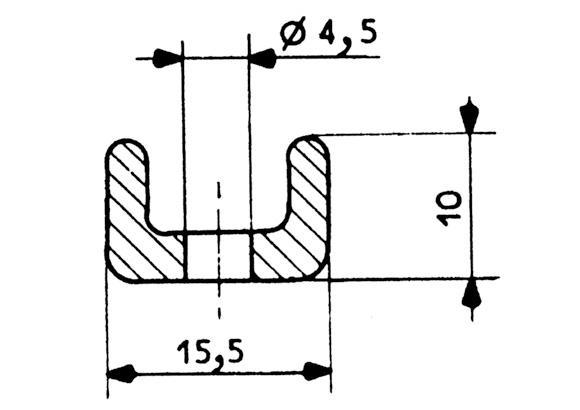 Fixing strip 3352