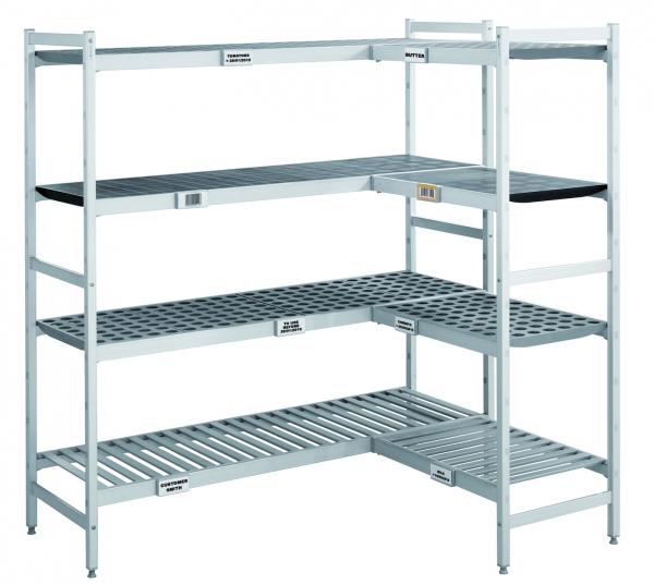 Shelving system with label holder