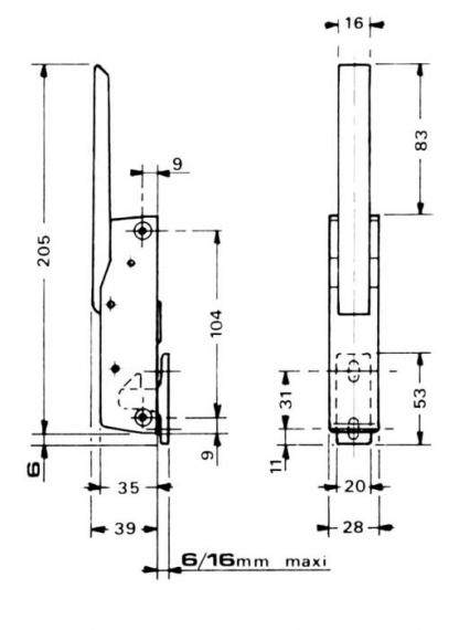 Automatic latches 880 885